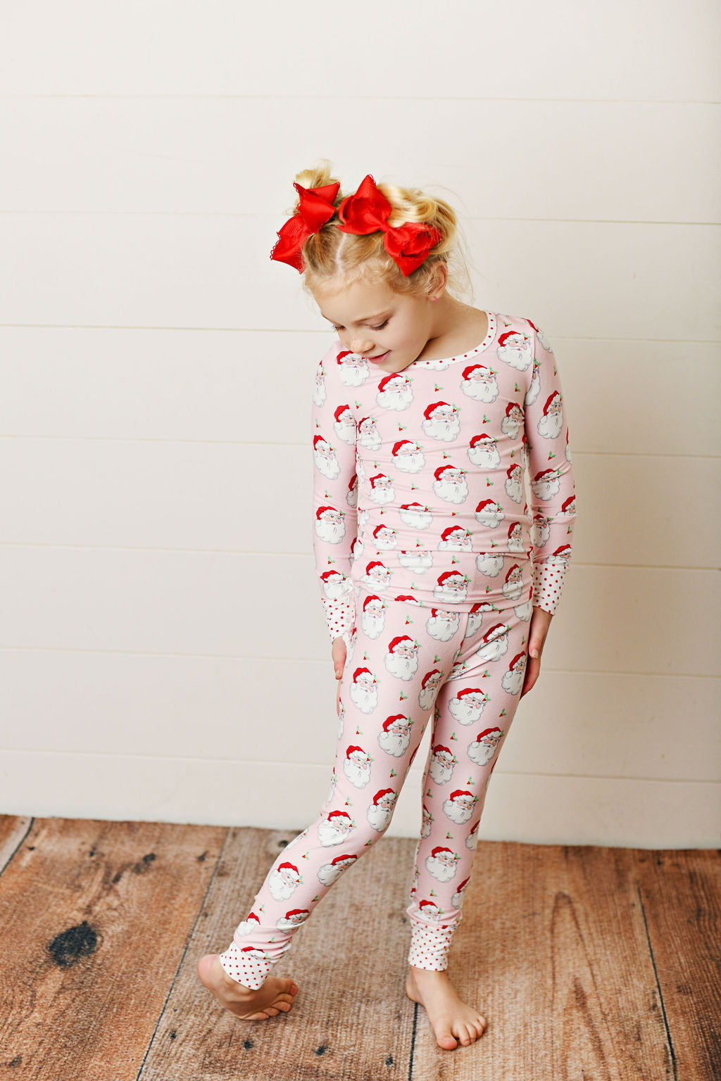 Serendipity Clothing Holly Jolly Santa Butterknit PJ Set