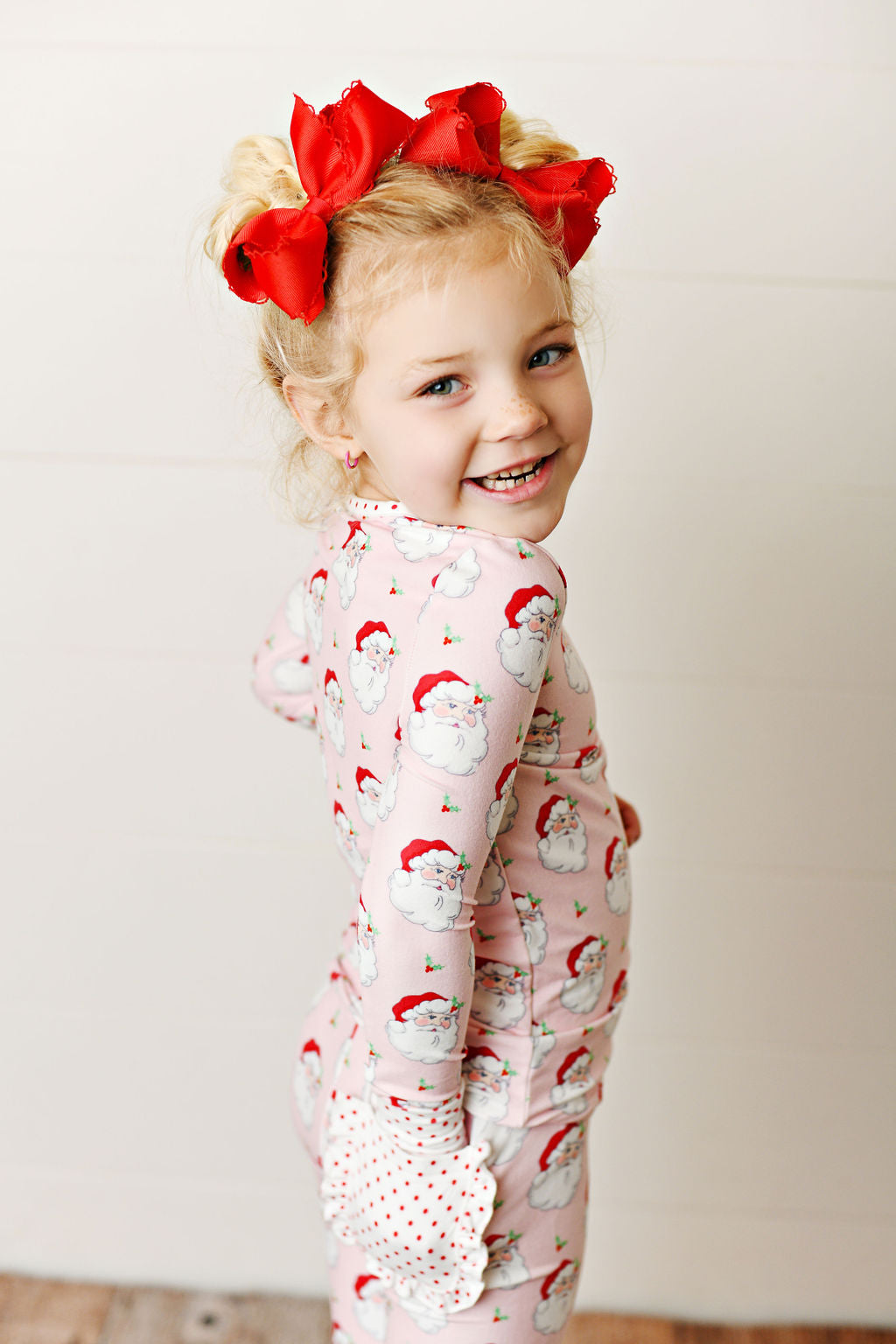 Serendipity Clothing Holly Jolly Santa Butterknit PJ Set