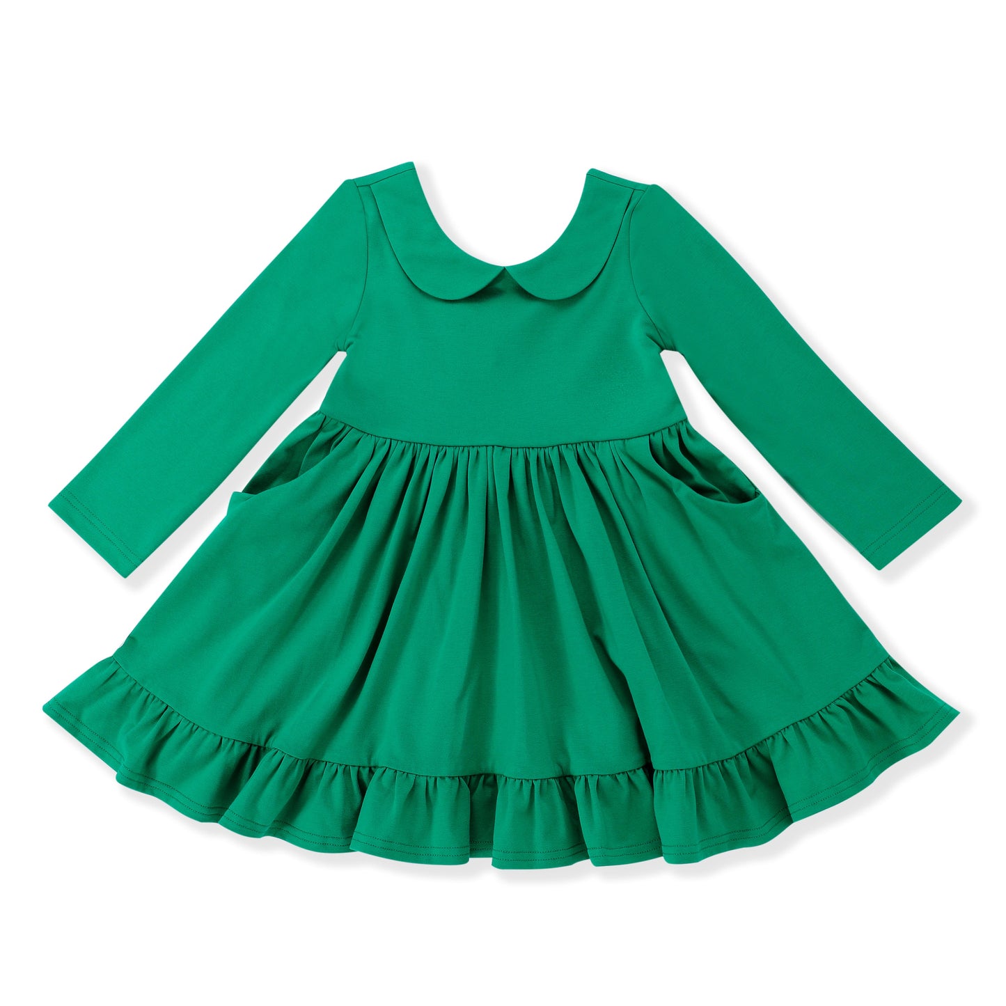 Serendipity Clothing Peter Pan Christmas Green Pocket Dress