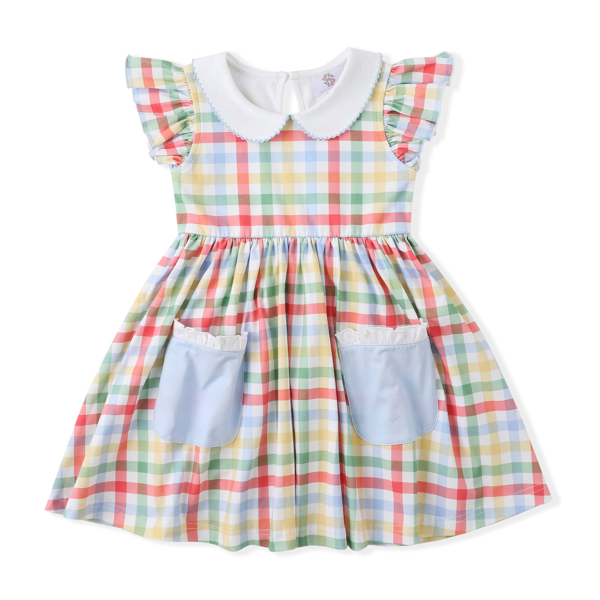 Swoon Kids Back to School Plaid Proper Dress