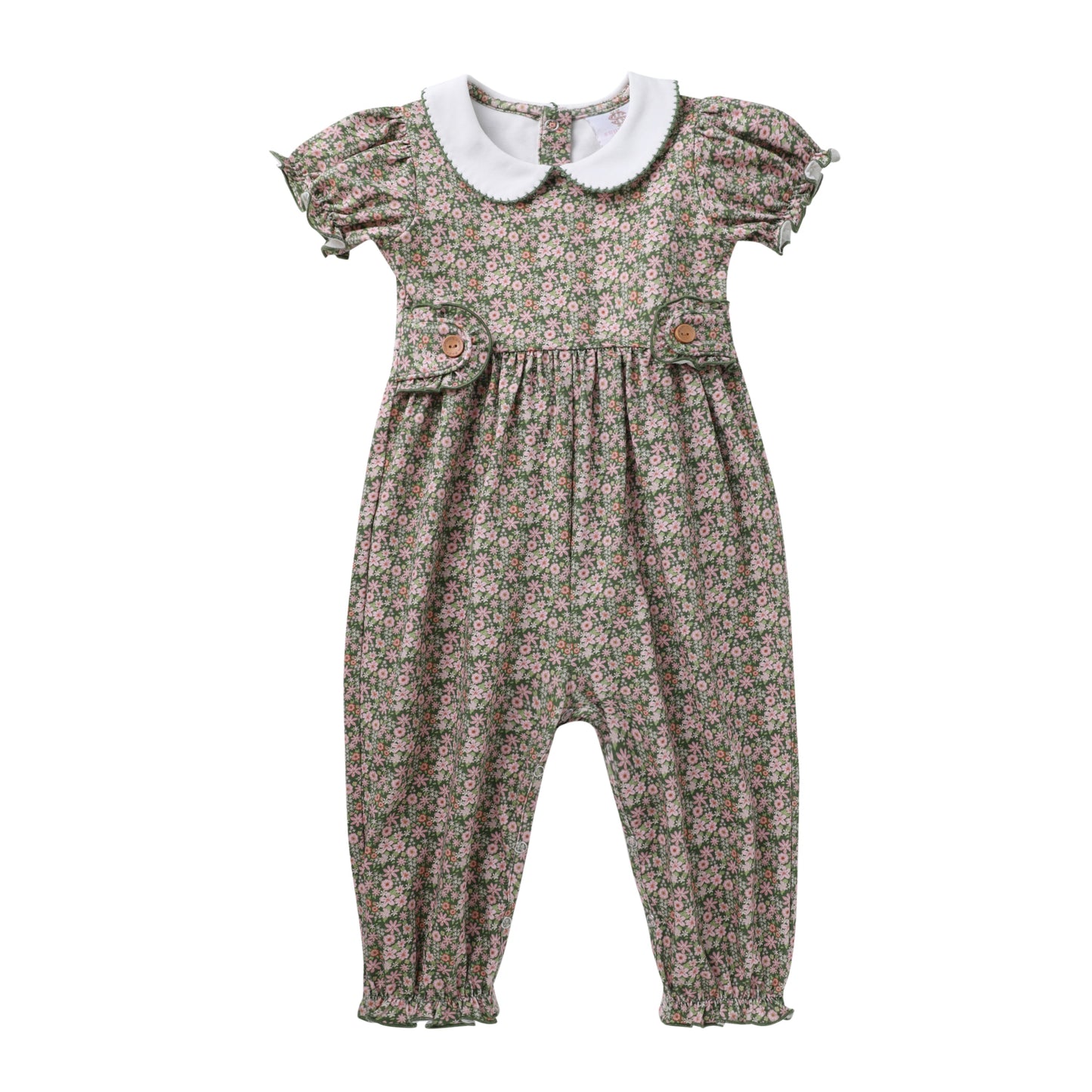 Swoon Kids Vintage Olive Floral Proper Gwen Jumper Style FW2513