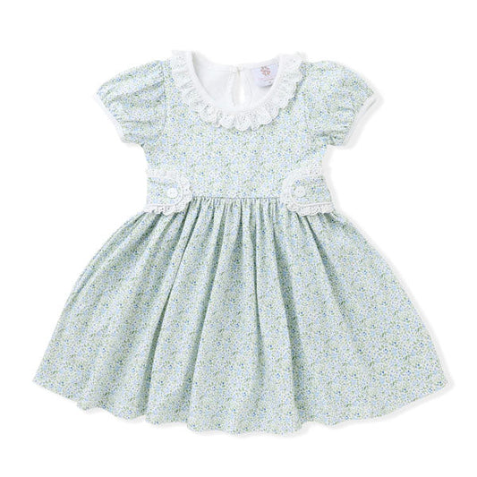 Swoon Kids Ditsy Petal Gwen Tab Dress Style FW2524