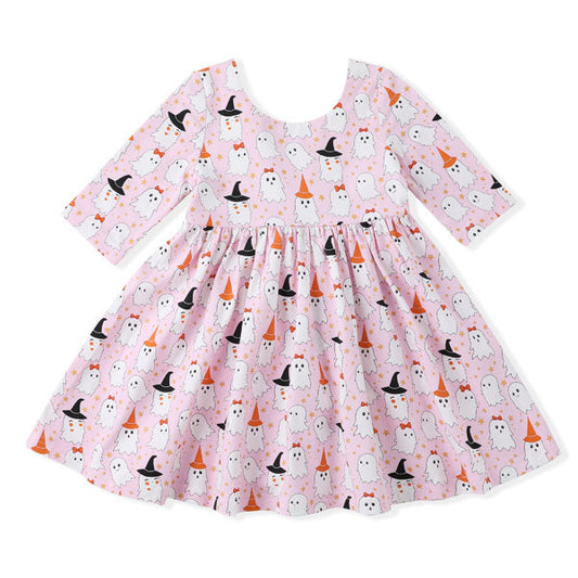 Swoon Kids Boo-tiful Ghosts Glitter Twirl Dress Style FW2530
