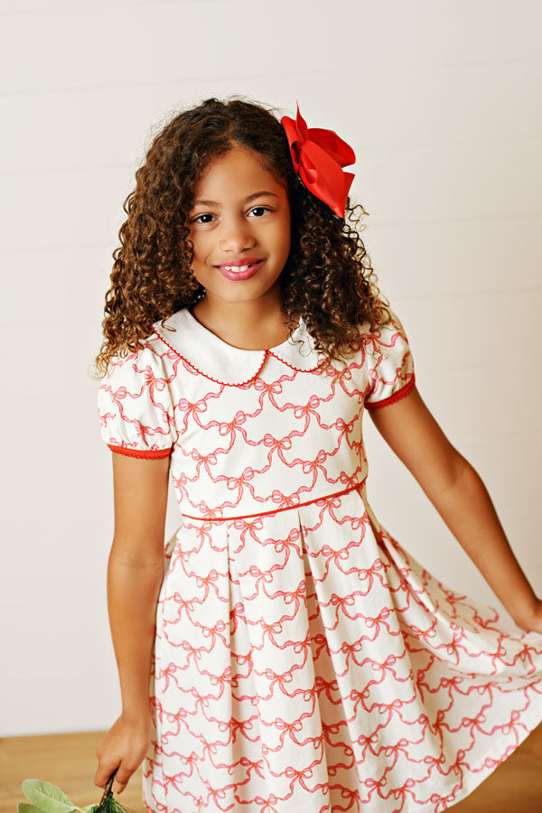 Swoon Kids Ribbon Cheer Proper Pleat Dress