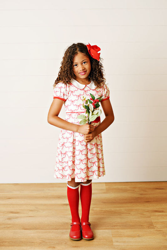 Swoon Kids Ribbon Cheer Proper Pleat Dress