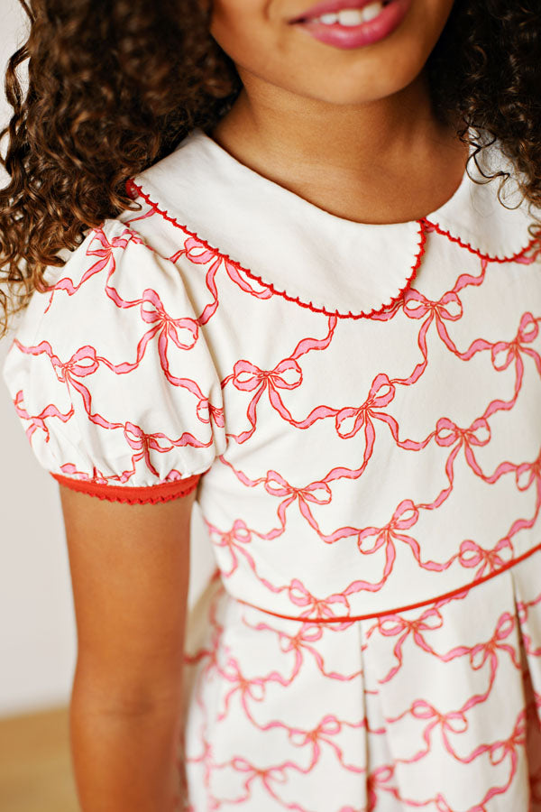Swoon Kids Ribbon Cheer Proper Pleat Dress