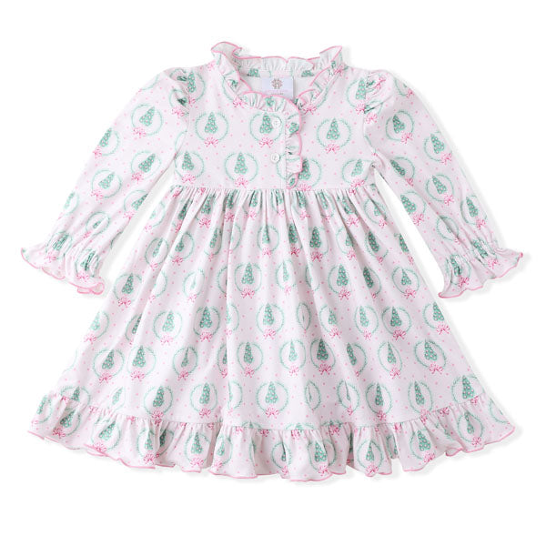Swoon Kids Pink Christmas Play Butterknit Dress