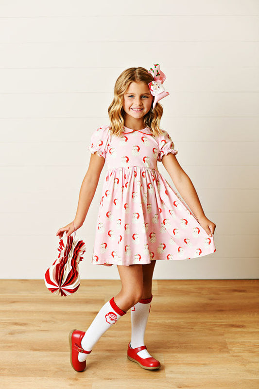 Swoon Kids Santa Baby Pink Proper Dress