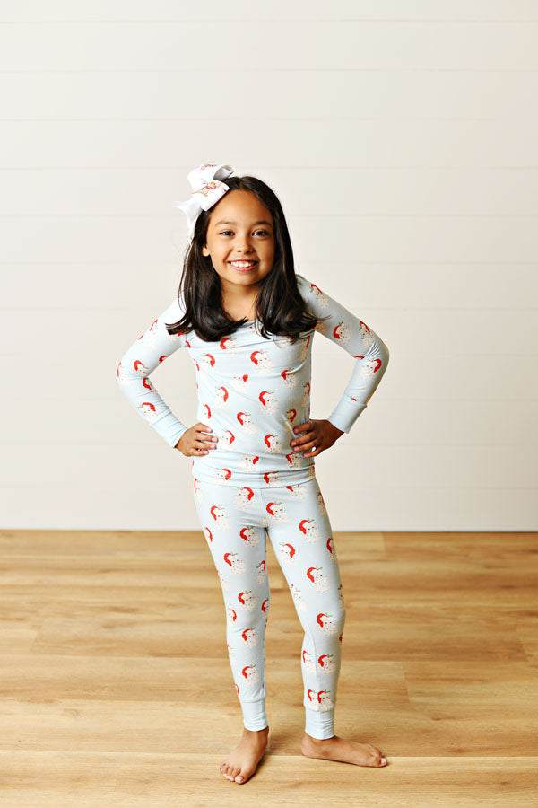 Swoon Baby Blue Butterknit 2 PC Pajama Set