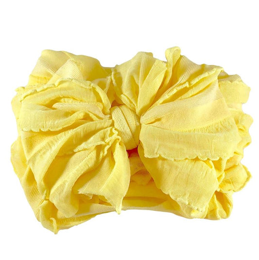 In Awe Couture Ruffled Headband - Buttercup