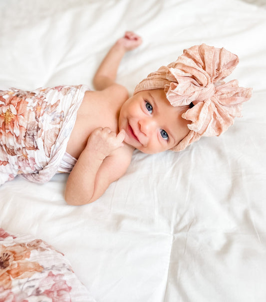 In Awe Couture Ruffled Headband - Brulee Tie Dye