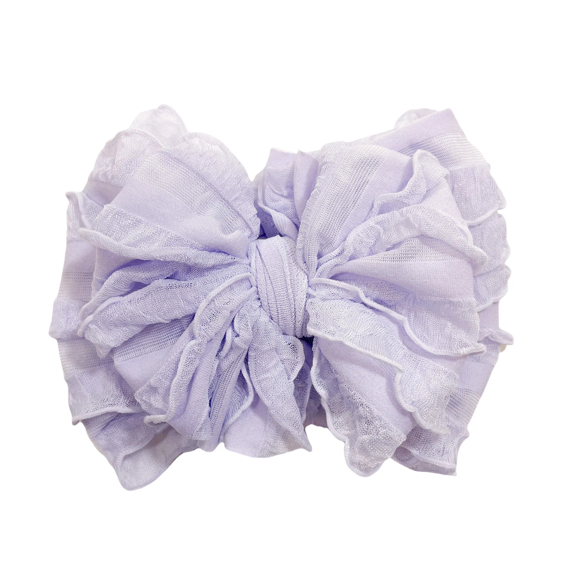 In Awe Couture Lavender Ruffled Headband