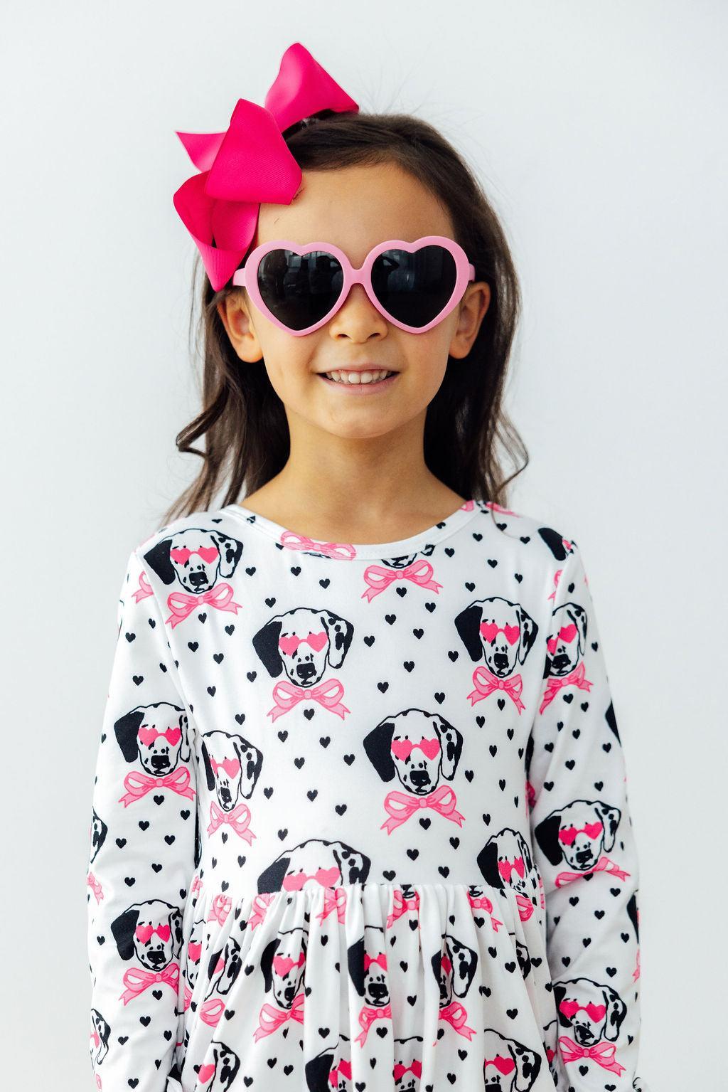 Mila and Rose Love You Spots L/S Pocket Twirl Dress