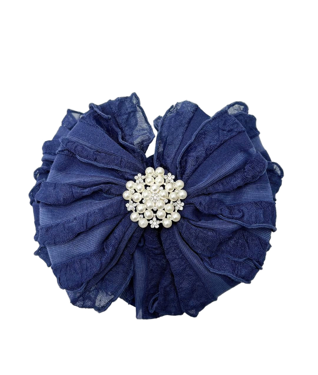In Awe Couture Pearl Ruffled Headband