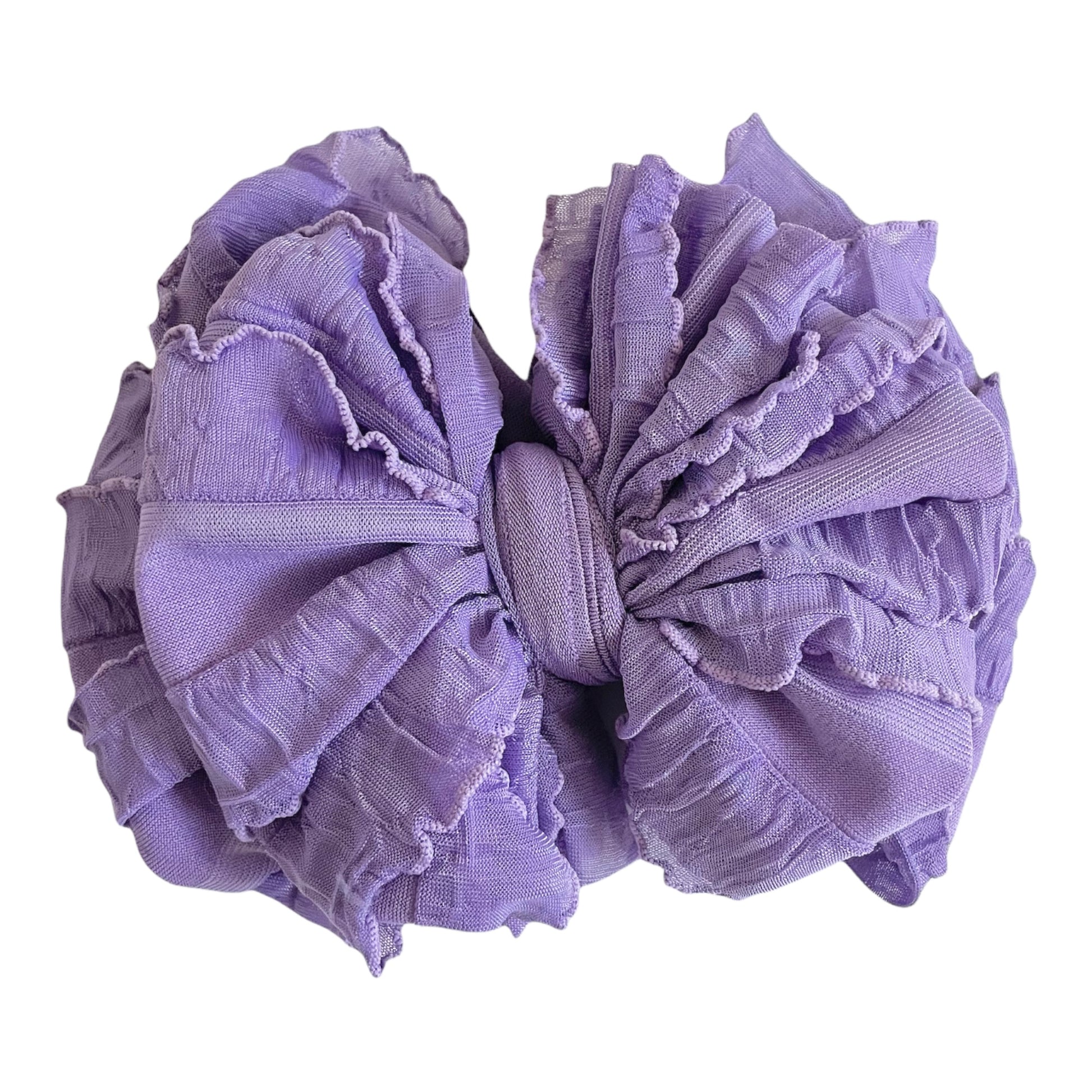 In Awe Couture Orchid Ruffled Headband