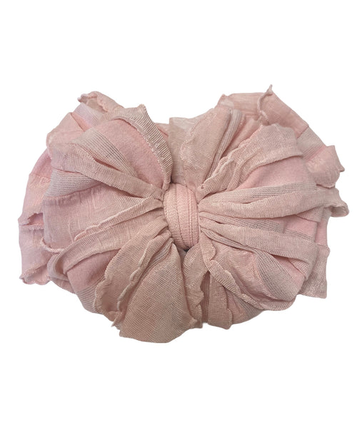 In Awe Couture Paris Pink Ruffled Headband