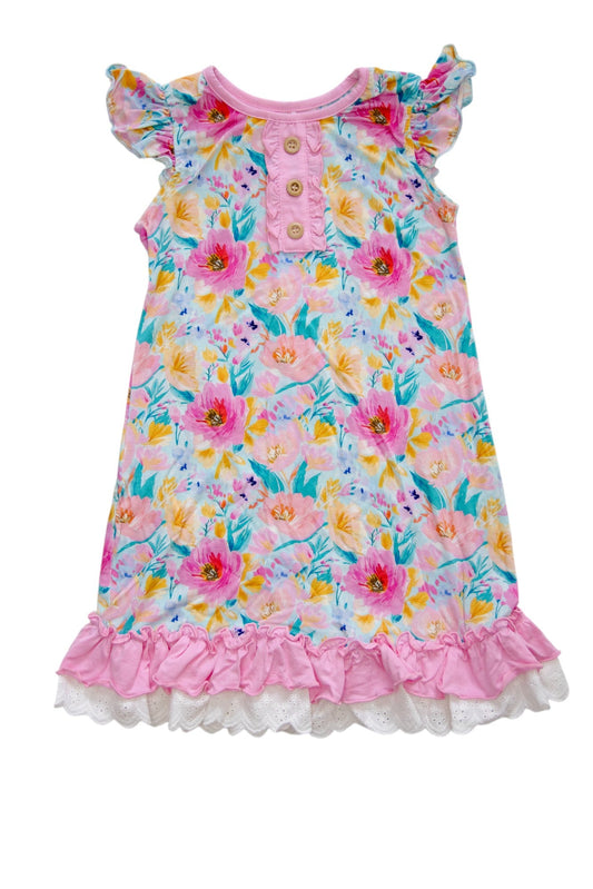 Rockin Royalty Sunlit Poppy | Ruffle Toddler Gown