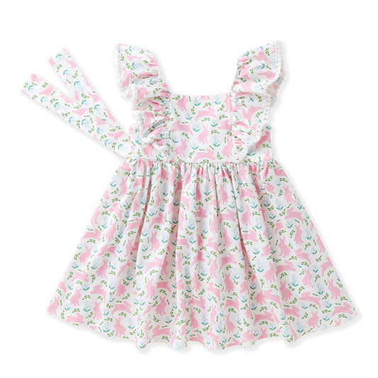 Swoon Kids Bunny Collection Pinafore Dress