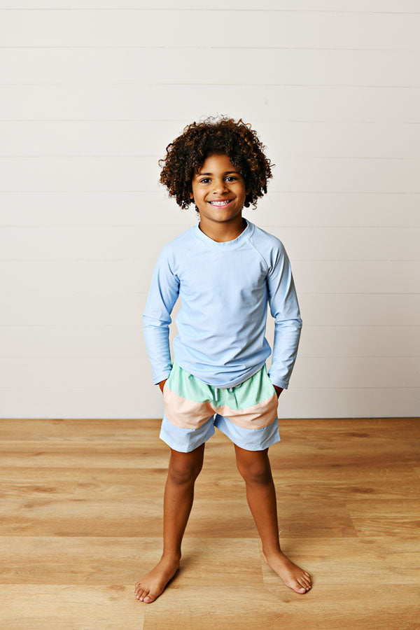 Swoon Kids Spring Ditsy Unisex Rashguard UPF 50