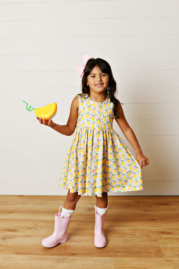 Swoon Kids Pink Lemonade Prim Dress