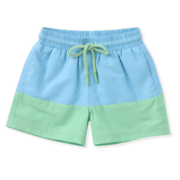 Swoon Kids Watercolor Cherries Block Swim Trunks