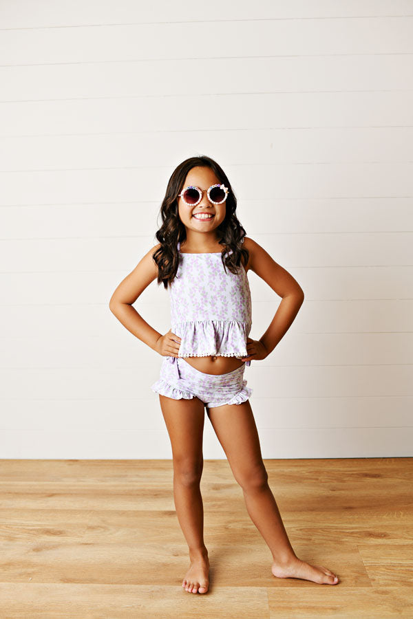 Swoon Kids Lavender Garden 2 PC Swimsuit