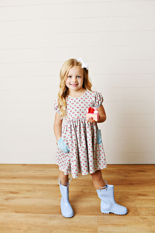 Swoon Kids Berry Fields Pocket Dress