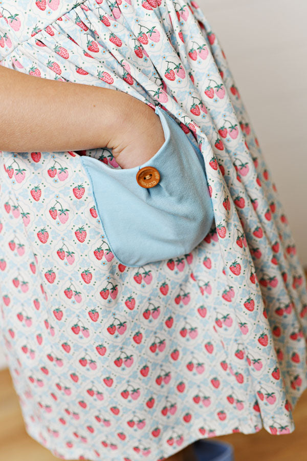 Swoon Kids Berry Fields Pocket Dress Style S2665