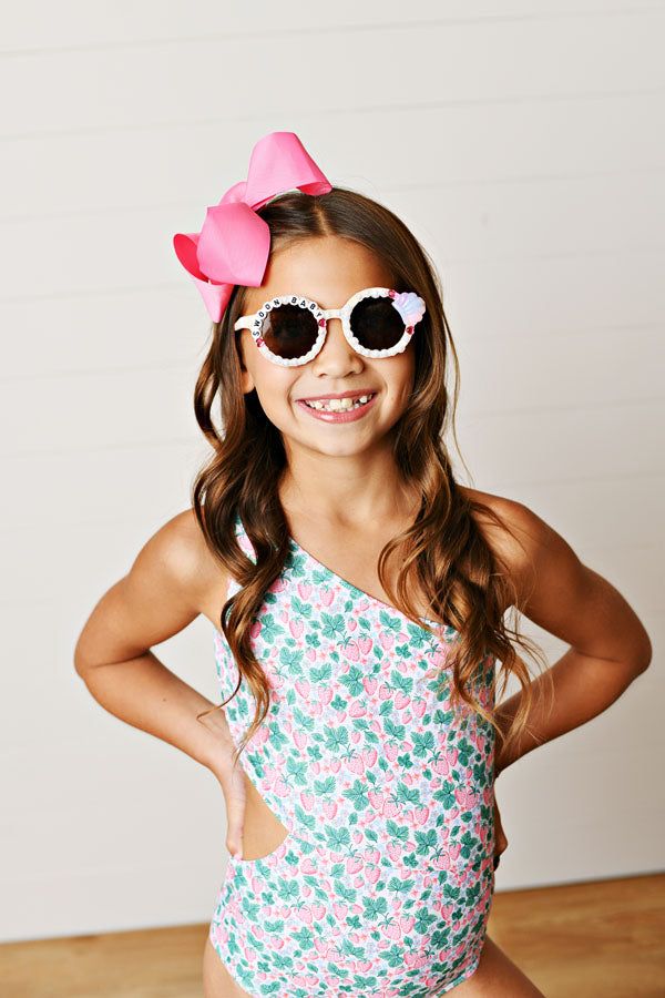 Swoon Kids Berry Fields 1 PC Cut Out Swimsuit
