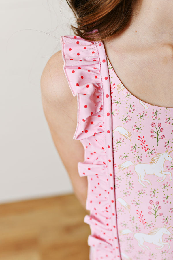 Swoon Kids Golden Unicorn 1 PC Swimsuit Style S2674