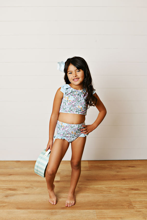 Swoon Kids Charleston Floral 2 PC Swimsuit