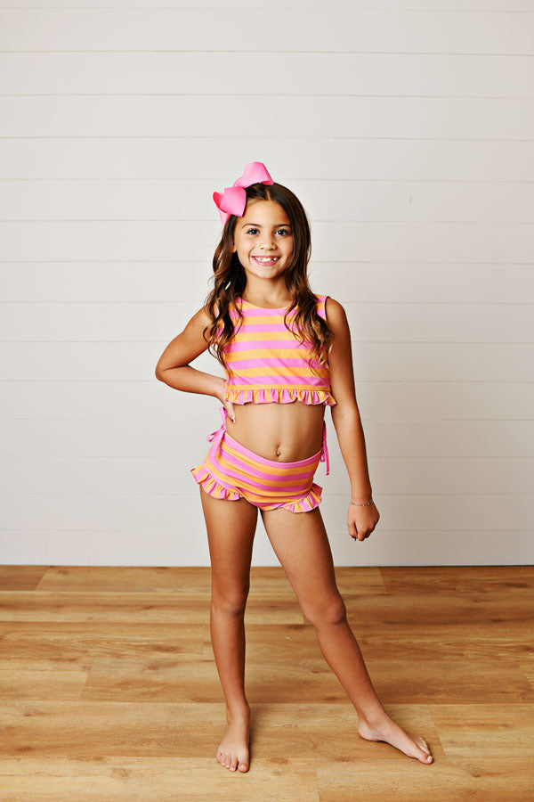 Swoon Kids Orange Sherbet 2 PC Swimsuit