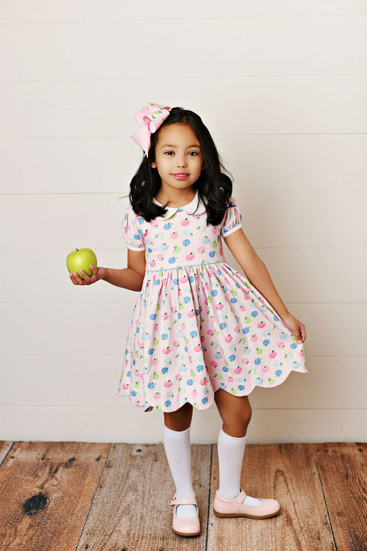 Swoon Baby Pastel Proper Scalloped Dress