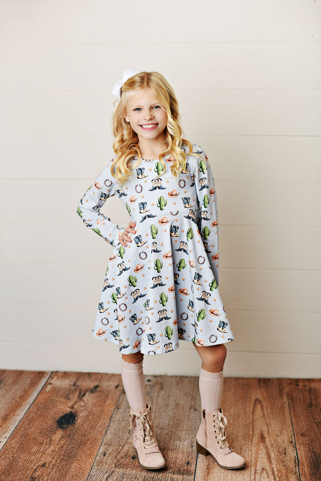 Swoon Baby Rodeo Boots Flair Dress