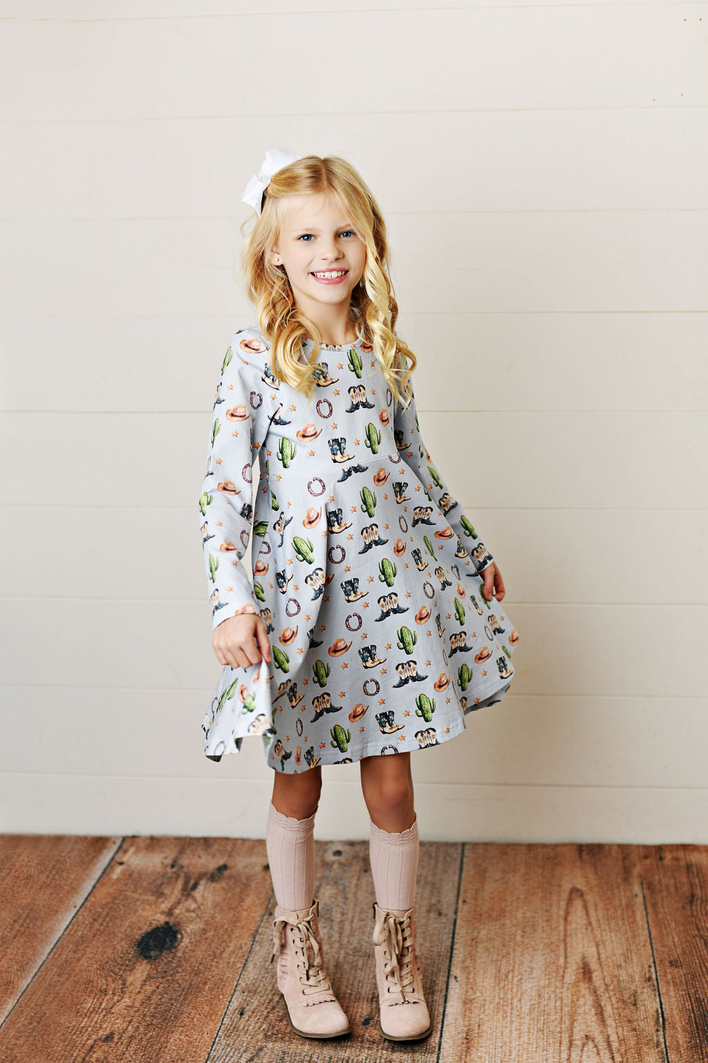 Swoon Baby Rodeo Boots Flair Dress