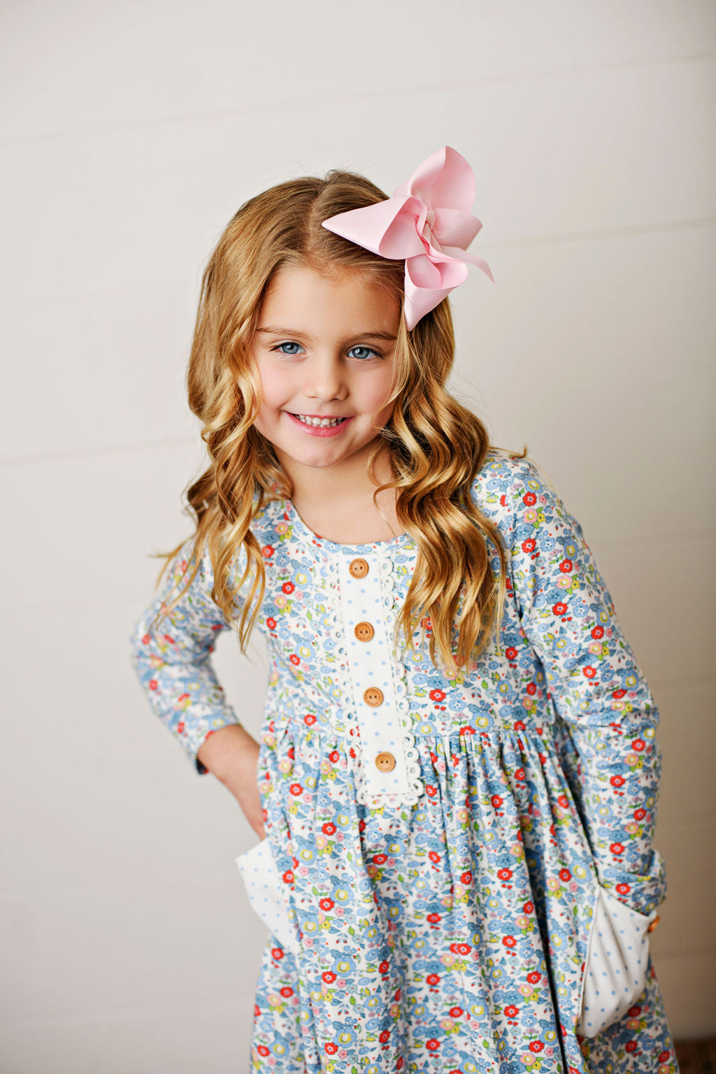 Swoon Baby Autumn Bloom Petal Pocket Dress