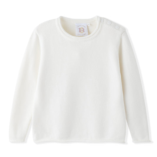 Swoon Baby Fall Holiday Rolled Neck Cream Sweater