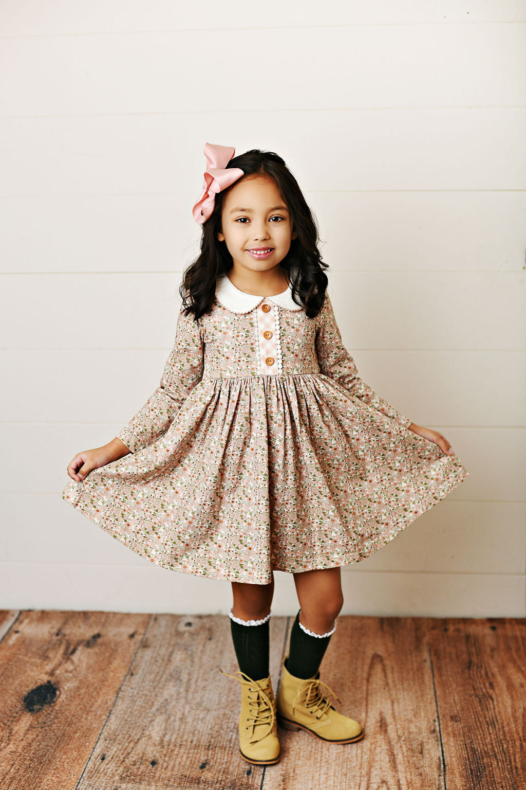 Swoon Baby Mauve Flora Proper Bliss Dress