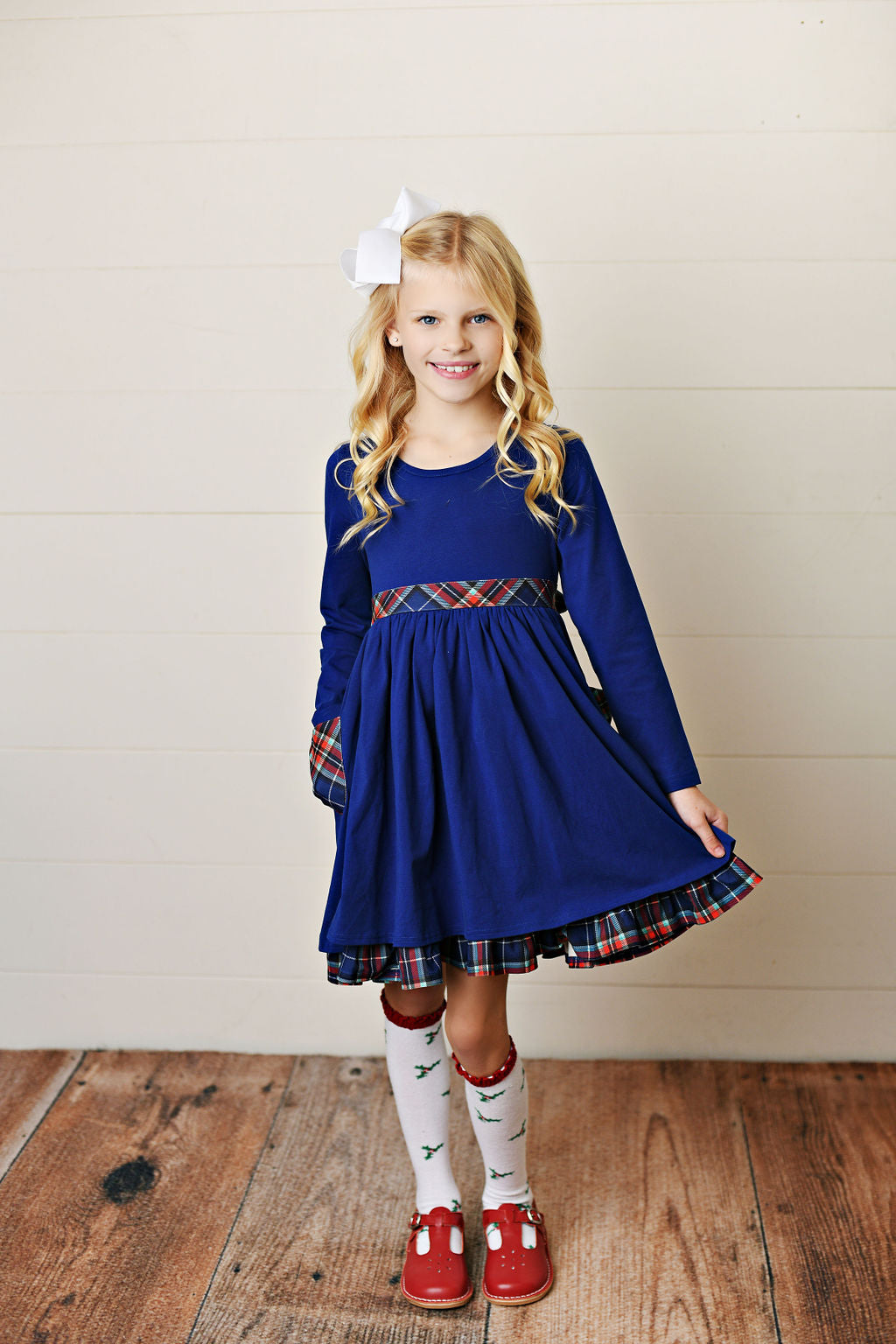 Swoon Baby Perfectly Plaid Pocket Layered Dress