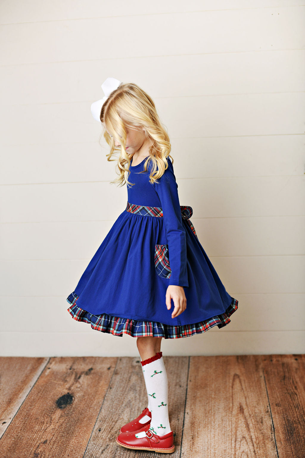 Swoon Baby Perfectly Plaid Pocket Layered Dress