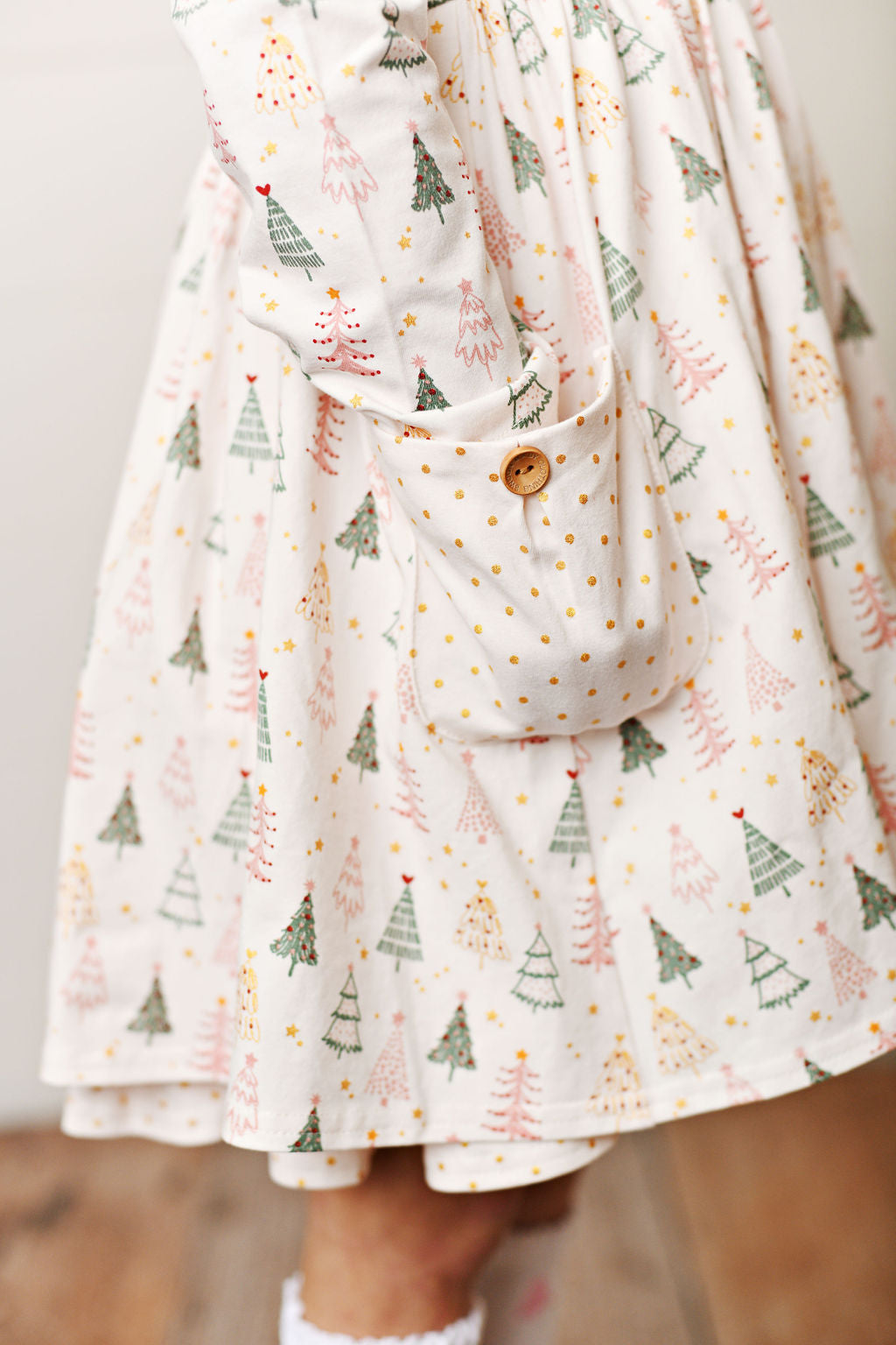 Swoon Baby Glitter Trees Pocket Dress