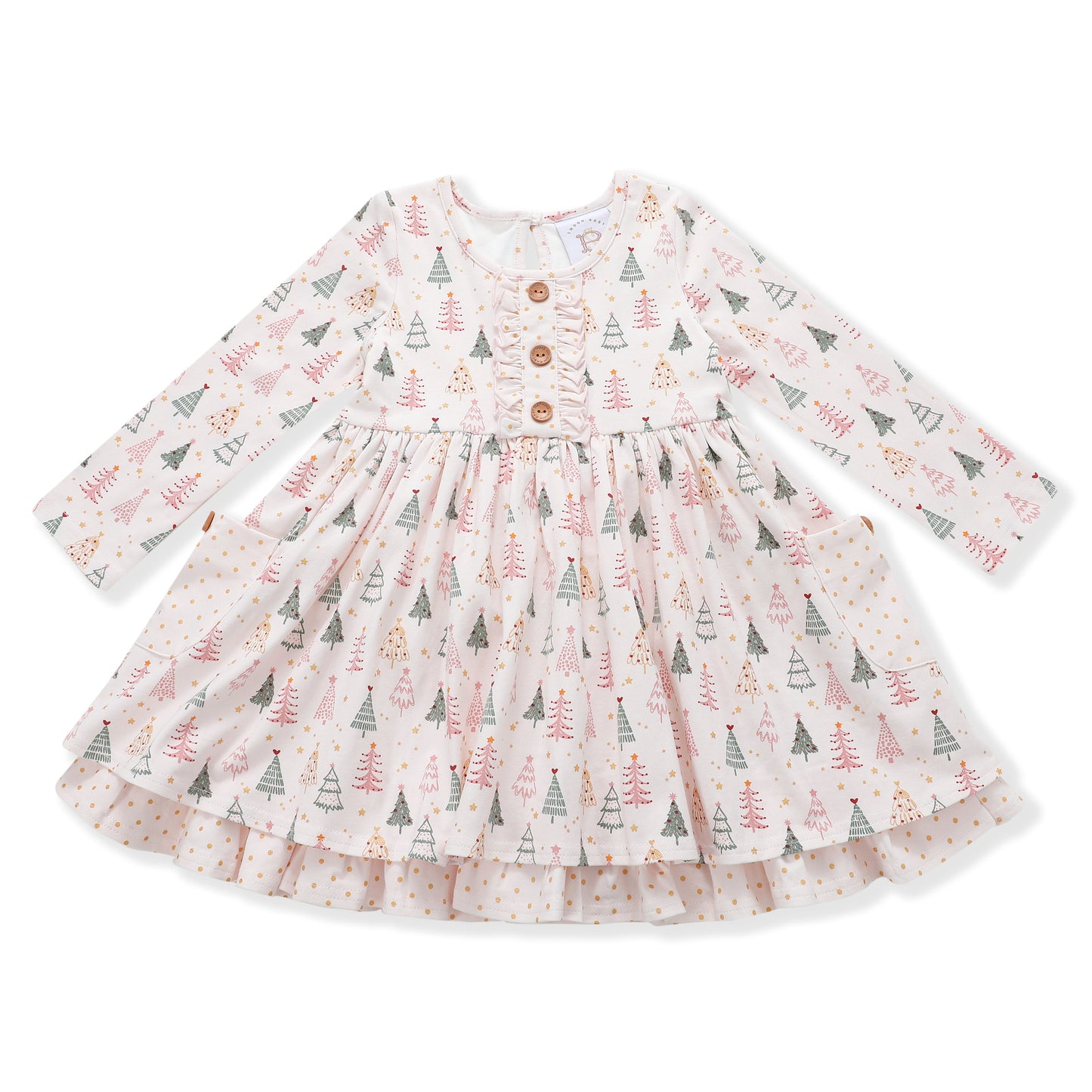 Swoon Baby Glitter Trees Pocket Dress