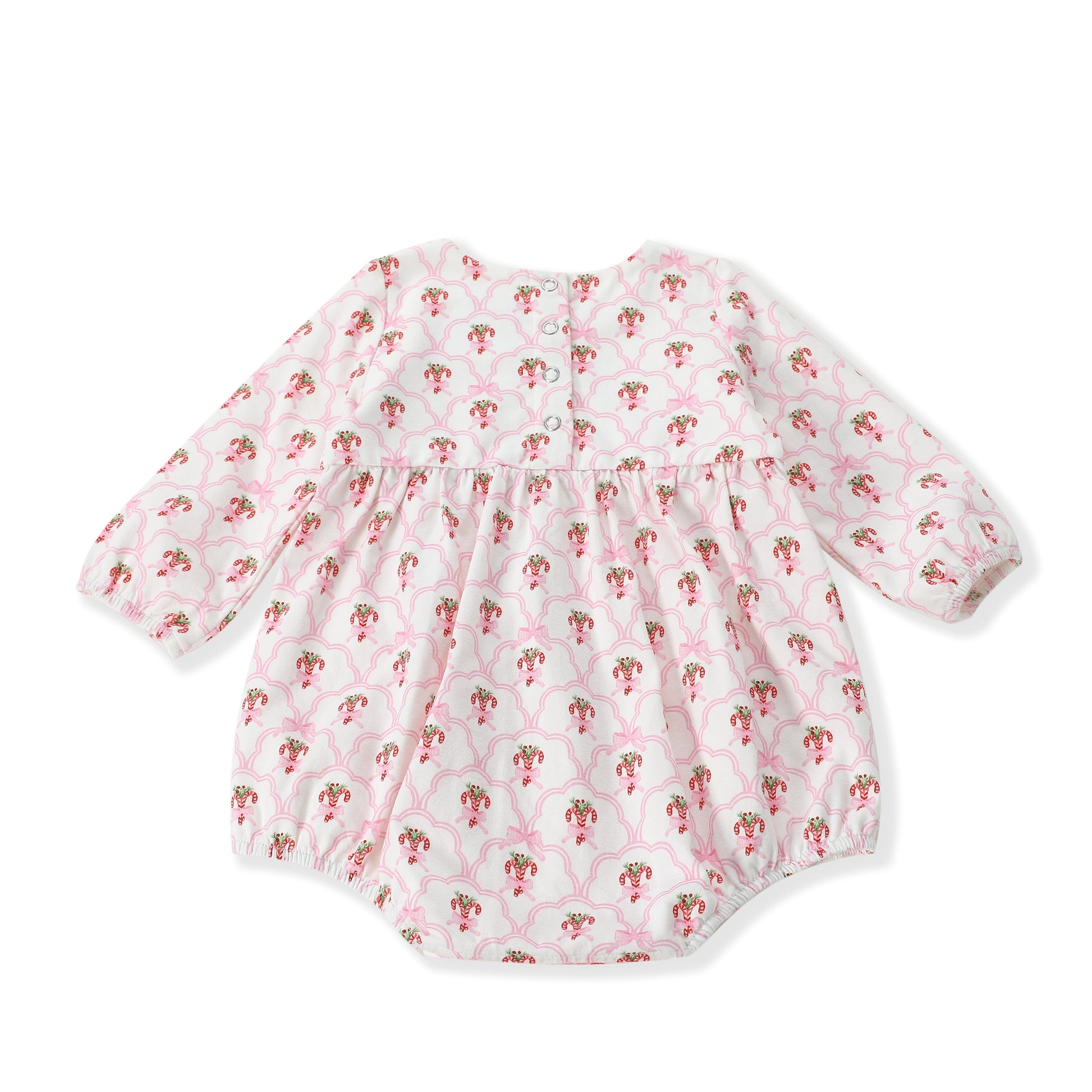 Swoon Baby Scalloped Candy Cane Bubble