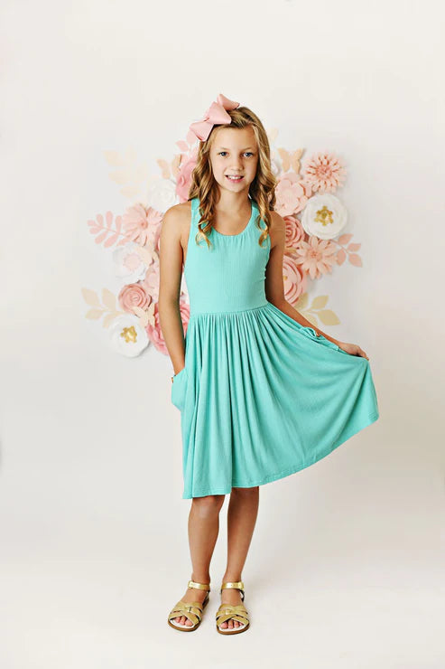 Swoon Baby Bamboo Jade Pocket Dress