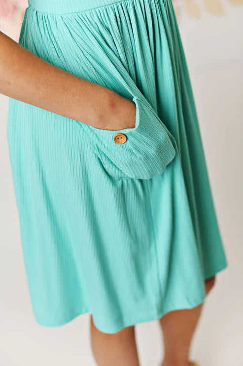 Swoon Baby Bamboo Jade Pocket Dress