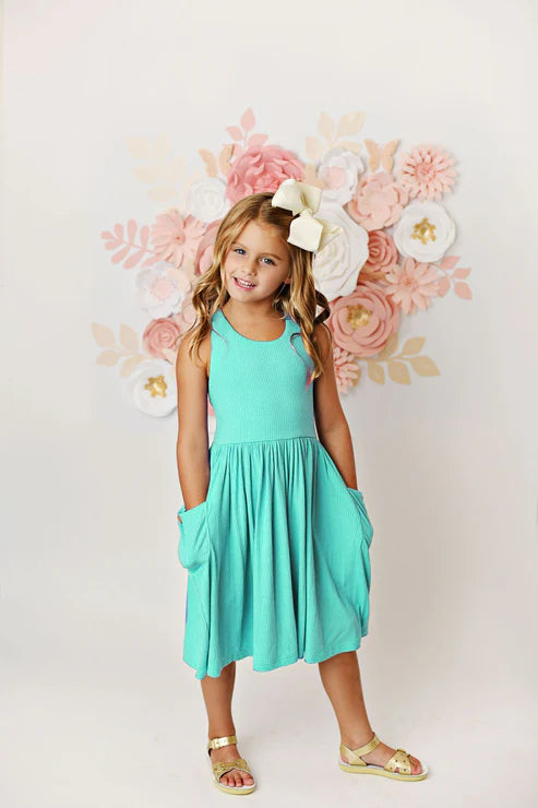 Swoon Baby Bamboo Jade Pocket Dress