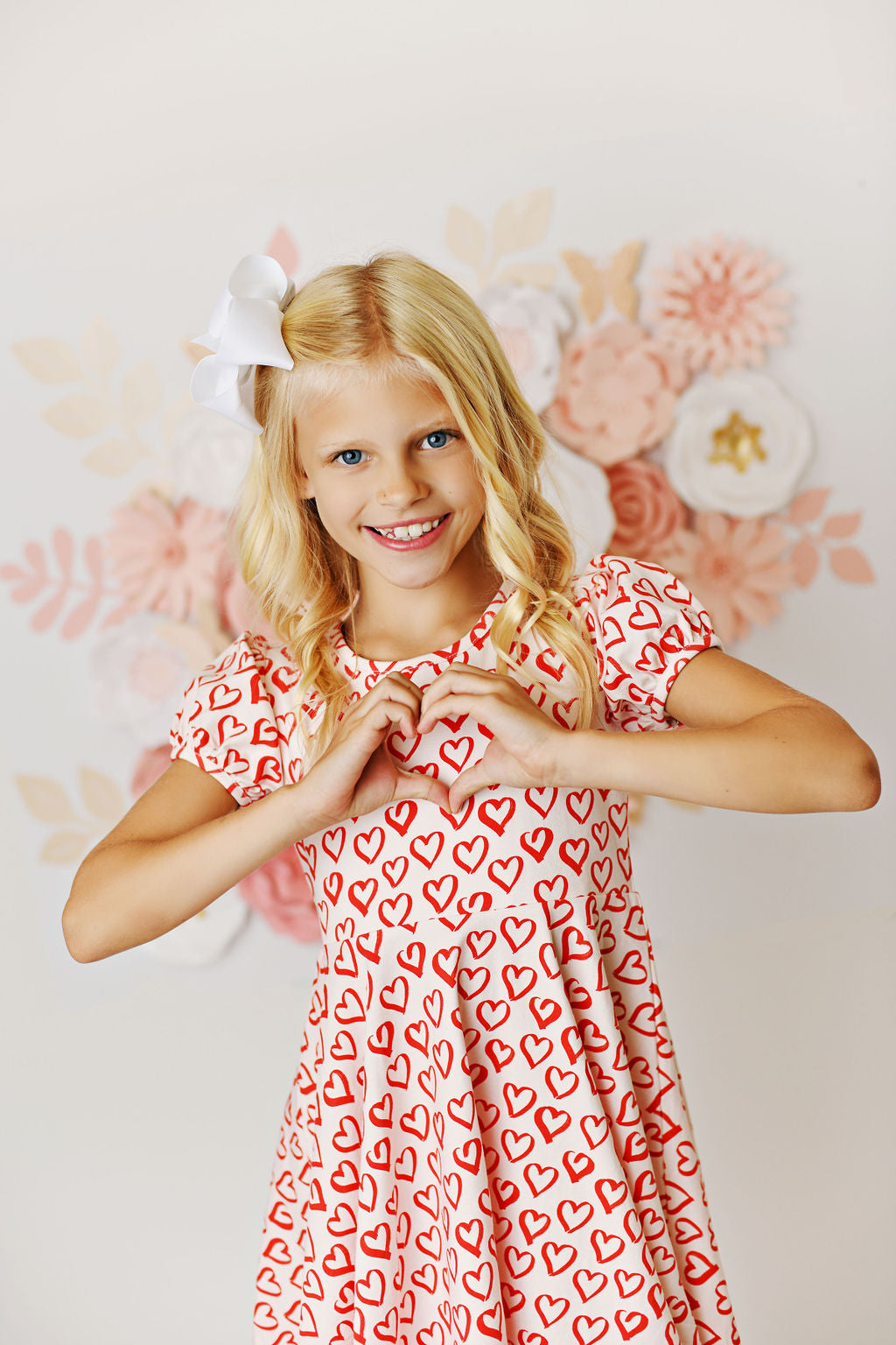 Swoon Baby Girls Valentine's Day Heart Twirl Dress Style 2424