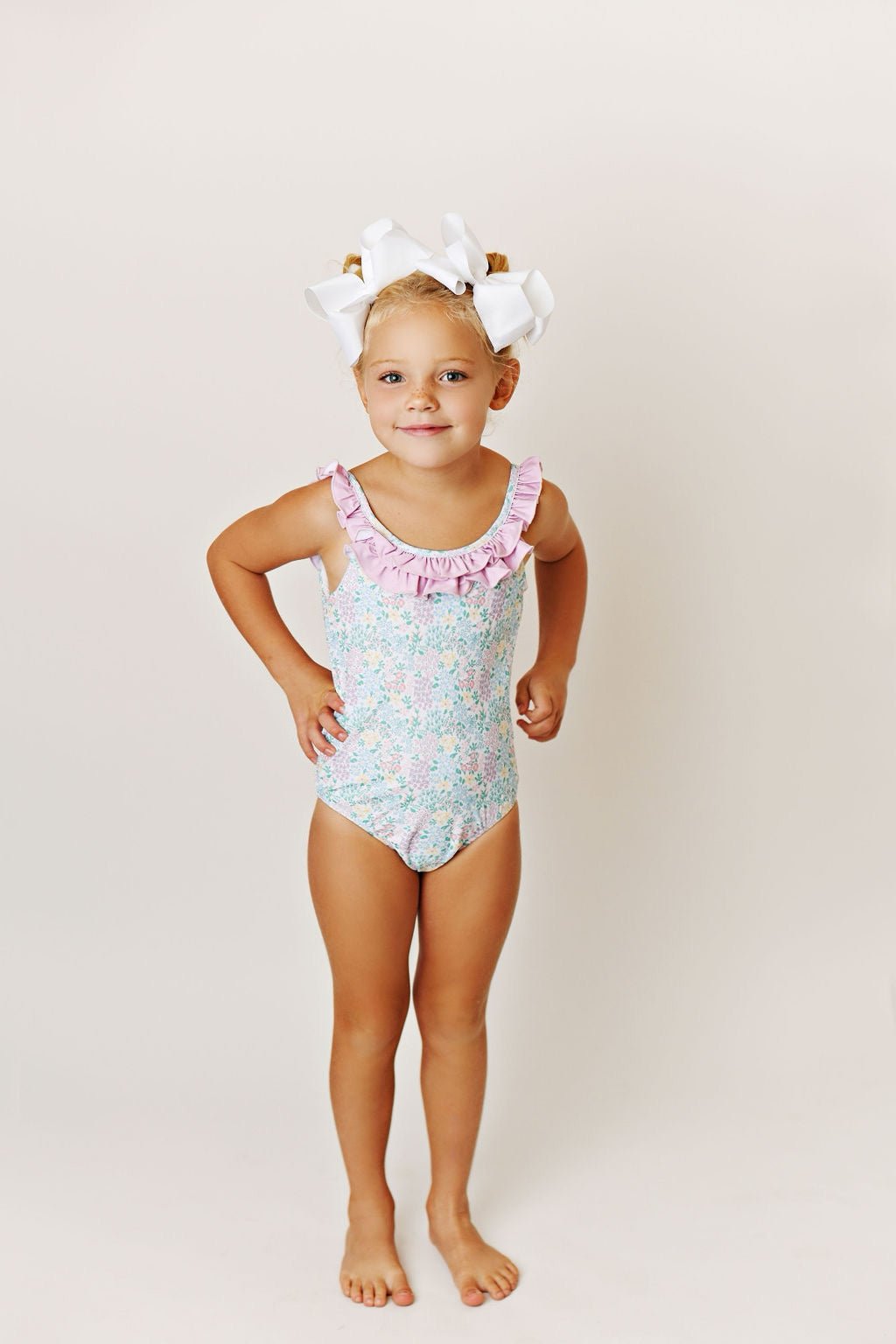 Swoon Baby Spring Ditsy UPF 50 One Piece Swimsuit
