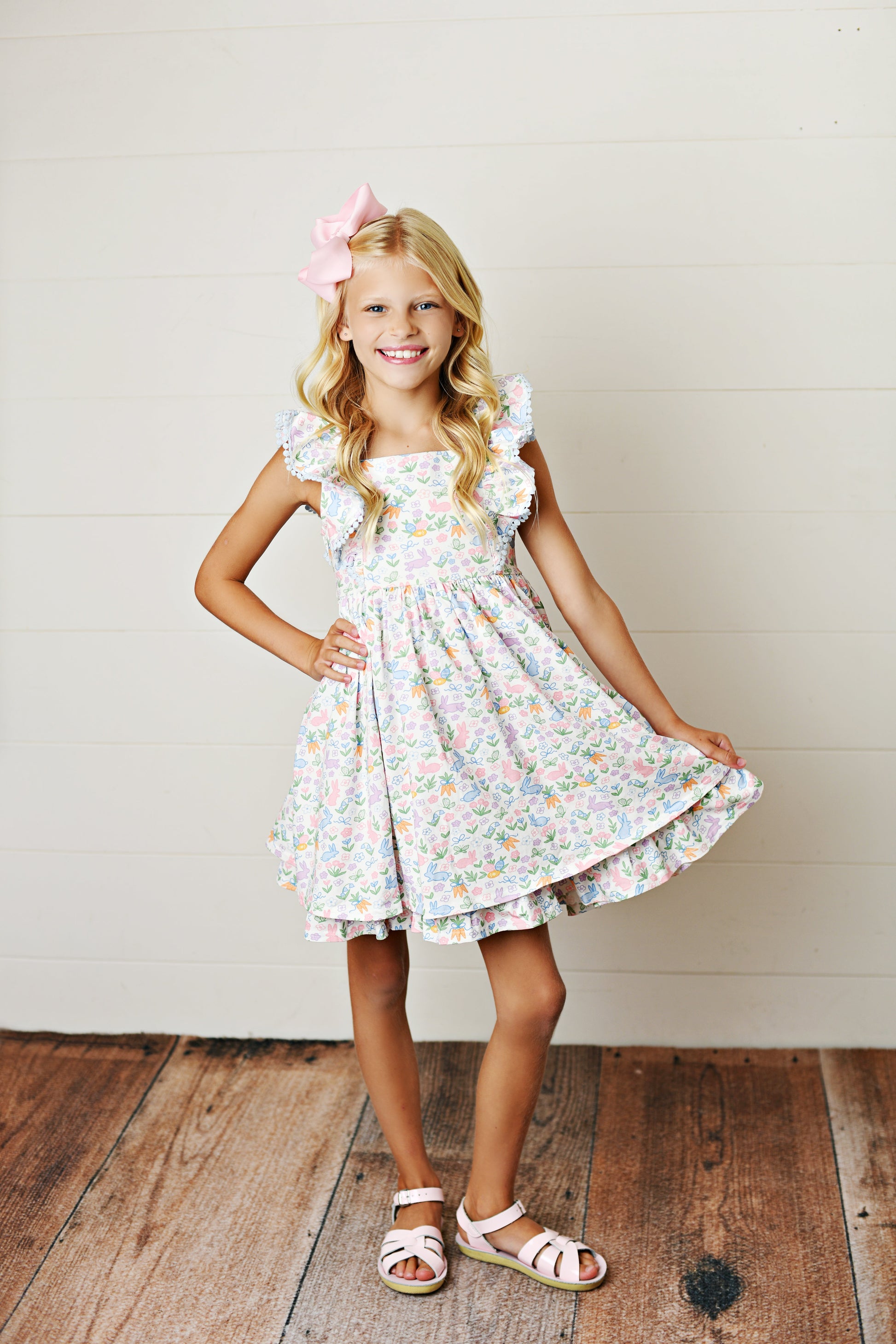 Swoon Baby Bunny Pinafore Dress