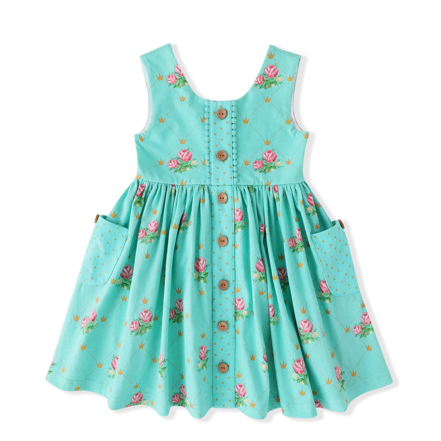 Swoon Baby Golden Crown Prim Dress